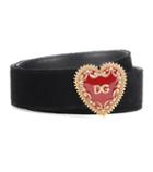 Dolce & Gabbana Embellished Velvet Belt