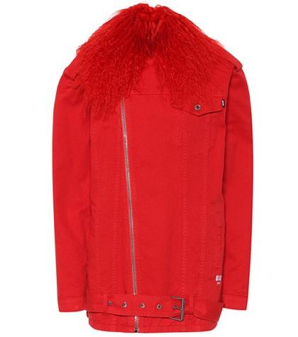 Emilio Pucci Beach Fur-trimmed Denim Jacket
