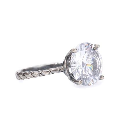 T By Alexander Wang Intrecciato Ring
