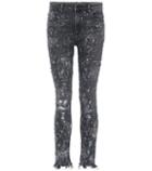 T By Alexander Wang Whiplash Destroyed Skinny Jeans