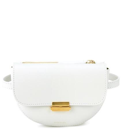 Velvet Anna Buckle Leather Belt Bag