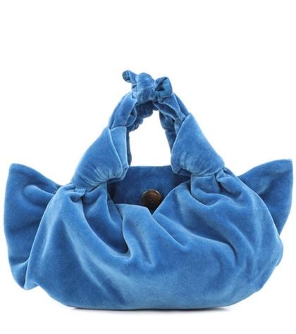 The Row Ascot Small Velvet Clutch