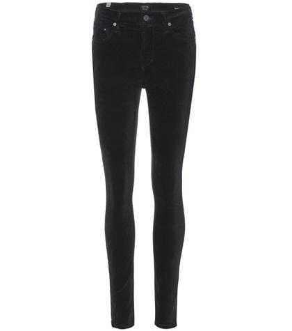 Adidas Originals Rocket Velvet High-rise Skinny Jeans