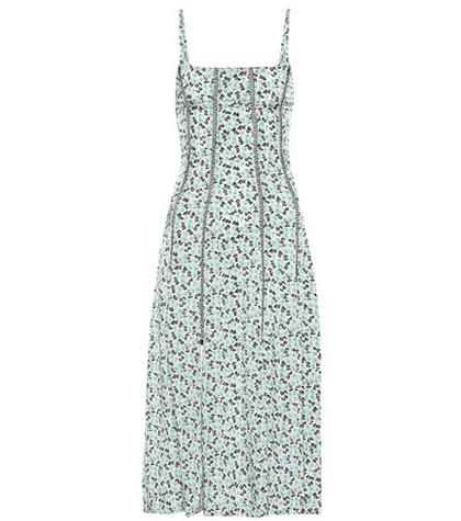 Alexachung Topstitched Floral Dress