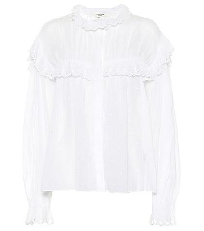 Isabel Marant, Toile Elmira Embroidered Cotton Blouse