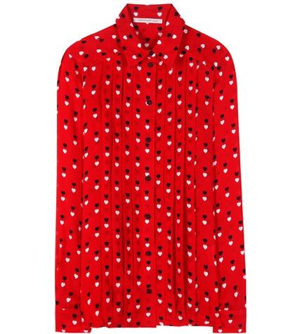 Christopher Kane Printed Silk Blouse