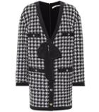 Off-white Houndstooth Wool-blend Minidress