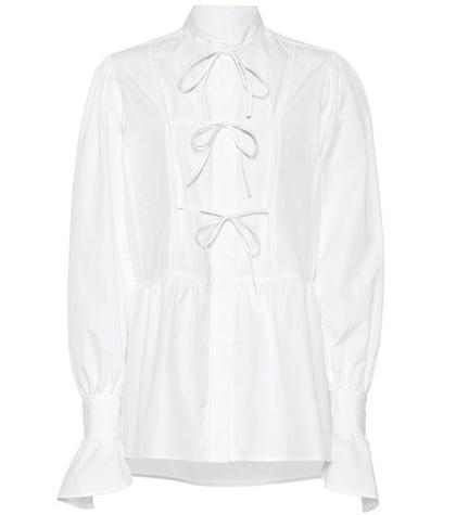 Valentino Cotton Tie Blouse