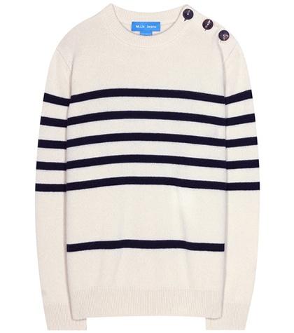 Gianvito Rossi Striped Cashmere Sweater