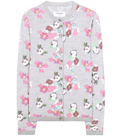 Thom Browne Printed Wool Cardigan