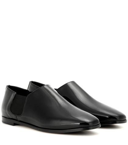 Jimmy Choo Glint Flat Patent Leather Slip-on Shoes