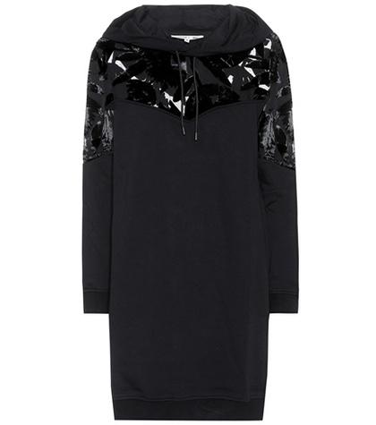 Mcq Alexander Mcqueen Hooded Cotton Sweater Dress