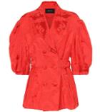 Simone Rocha Jacquard Cotton Blend Blazer
