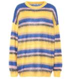 See By Chlo Striped Mohair-blend Sweater