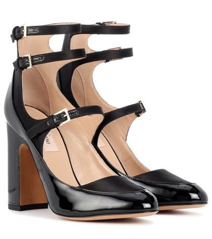 Valentino Valentino Garavani Patent Leather And Satin Pumps