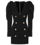 Balmain Double-breasted Wool Minidress