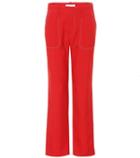 Chlo Wool-blend Straight-leg Trousers