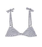 Dolce & Gabbana Striped Cotton-blend Terrycloth Bikini Top