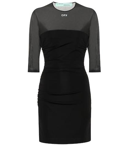 Off-white Stretch Jersey Dress