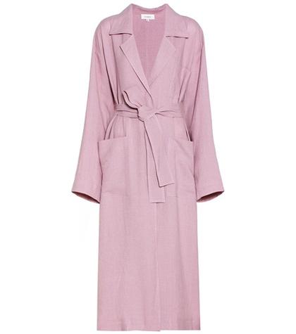 Isa Arfen Linen Crêpe Coat