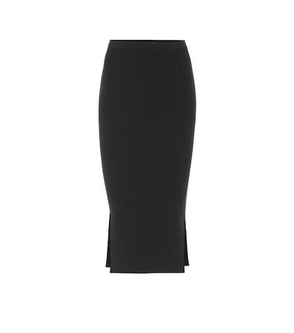 Rick Owens Ribbed-knit Pencil Skirt