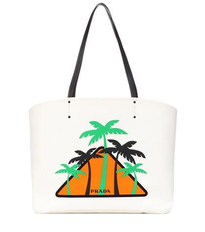 Prada Printed Canvas Shopper