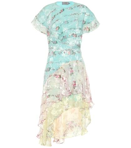 Preen By Thornton Bregazzi Paula Silk-satin Asymmetric Dress