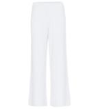 Alessandra Rich Stretch Cotton Knit Wide-leg Pants