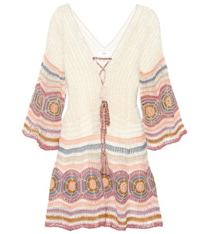 Anna Kosturova Carly Crochet Minidress