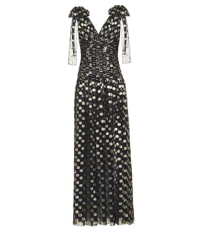 Dolce & Gabbana Fil Coupé Silk-blend Gown