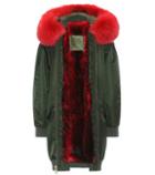 Mr & Mrs Italy Long Bomber Fur-lined Coat