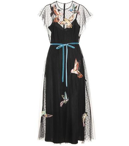 Nicholas Kirkwood Appliquéd Tulle Dress