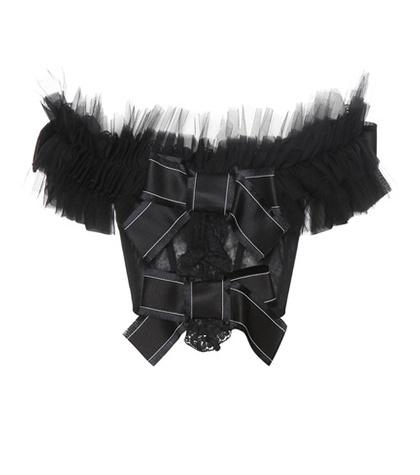 Dolce & Gabbana Embellished Off-the-shoulder Tulle Top