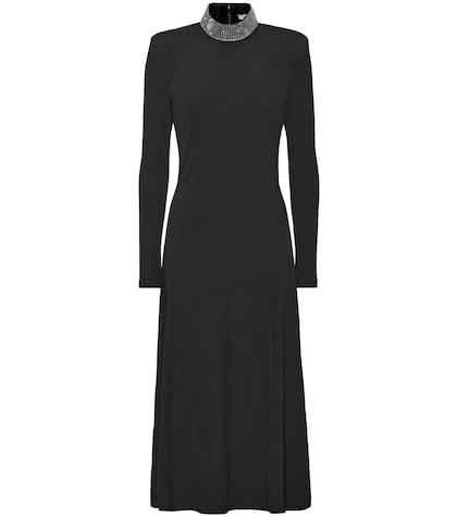 Canada Goose Embellished Stretch Knit Midi Dress