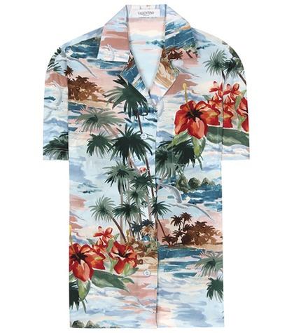 Valentino Printed Silk Shirt
