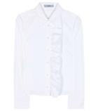 Prada Ruffled Cotton-blend Shirt