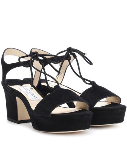 Jimmy Choo Belize 65 Suede Sandals