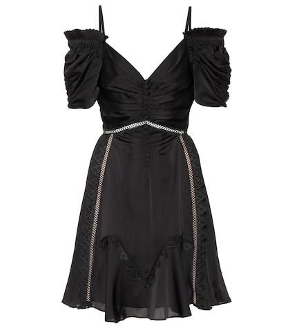 Self-portrait Satin Minidress