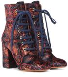 Jimmy Choo Exclusive To Mytheresa – Paisley Velvet Ankle Boots