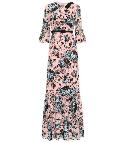 Erdem Senna Silk Crêpe De Chine Dress