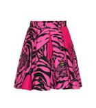 Valentino Printed Silk And Wool Skirt