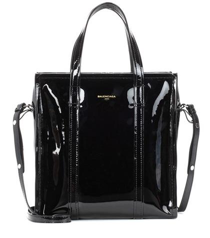 Balenciaga Bazar S Patent Leather Shopper