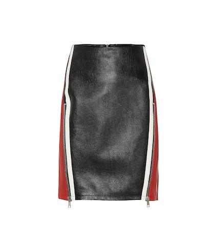 Alexander Mcqueen Leather Miniskirt