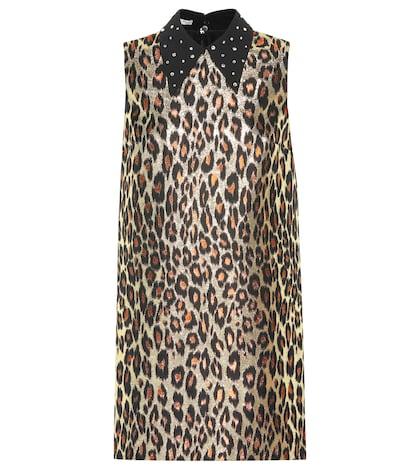 Miu Miu Crystal Embellished Minidress