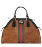 Gucci Re(belle) Medium Suede Top Handle Bag