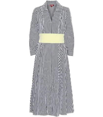 Frame Harper Striped Cotton Shirt Dress