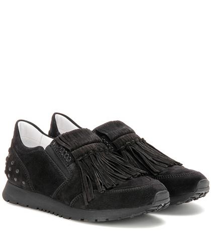 Tod's Sportivo Frangia Suede Sneakers