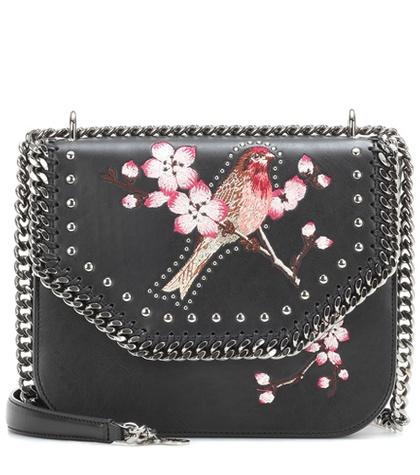 Stella Mccartney Falabella Box Embroidered Shoulder Bag