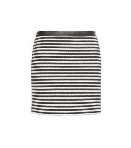 T By Alexander Wang Twisted Stripe Knitted Miniskirt