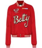 Saint Laurent Teddy Gabardine Varsity Jacket